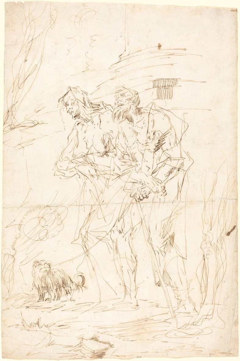 Due mendicanti con il loro cane - Ailsa Mellon Bruce Fund, National Gallery of Art